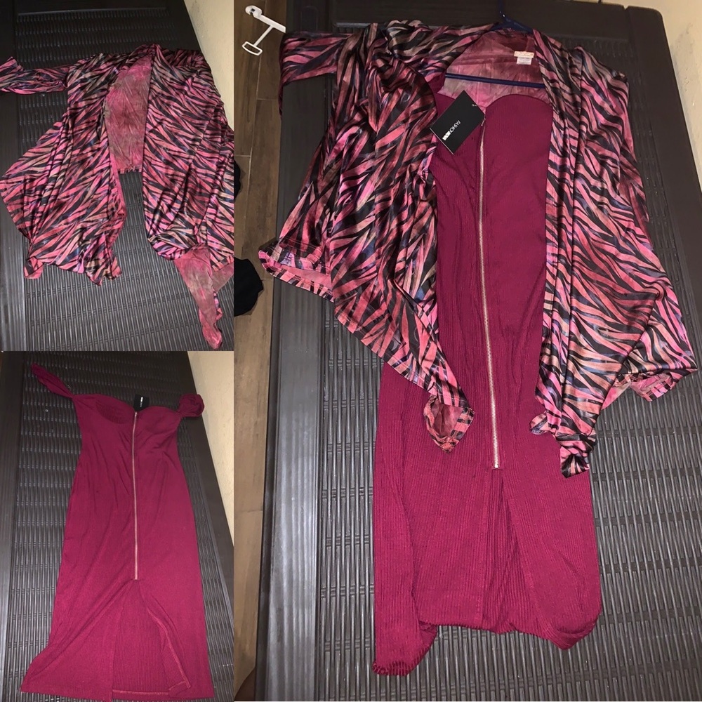 Bodycon dress with swing Cardin outfit.